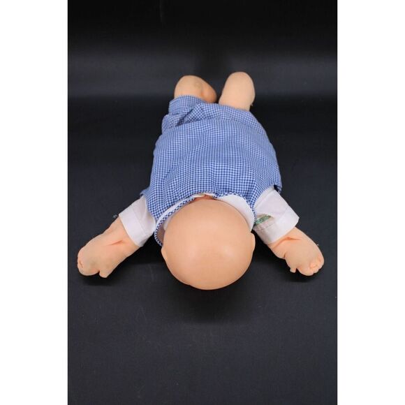 Vtg 1978/1982 Cabbage Patch Doll No Hair Green Eyes One Dimple 14" Gingham Outft - Picture 6 of 13